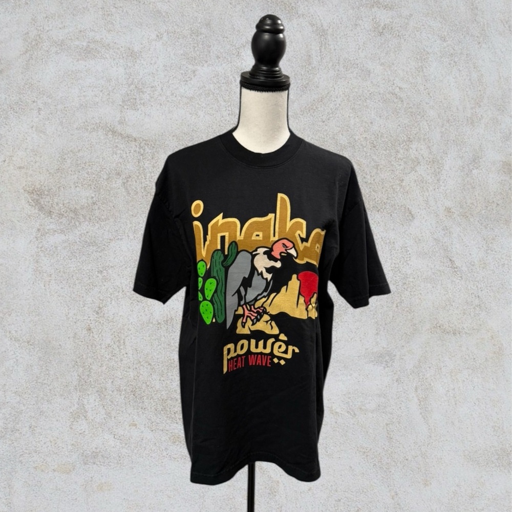 Inaka Power Black T-Shirt with Graphic Design